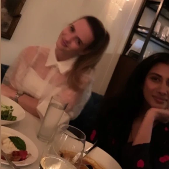 Storets Audrey plaid organza sheer collared shirt button up oversized - Picture 10 of 10